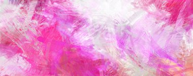 Soyut arkaplanda pürüzlü fırça darbeleri. Fırça boyası. Renkli boya darbeleri. Eşsiz duvar sanatı. Tuvaldeki modern sanat. Renkli çağdaş sanat eserleri.