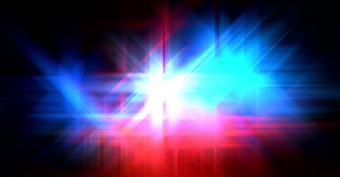 Parlak prizma arayüzü elementi. Soyut alevli geometrik arkaplan. Dijital teknolojinin grafiksel çizimi.