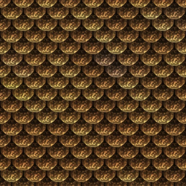 Απρόσκοπτη Υφή Φανταστικής Πανοπλίας Απεικόνιση Μεταλλικό Μοτίβο Μεταλλικές Πλάκες Φόντο — Φωτογραφία Αρχείου