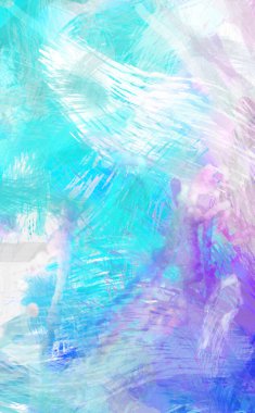 Soyut arkaplanda pürüzlü fırça darbeleri. Fırça boyası. Renkli boya darbeleri. Eşsiz duvar sanatı. Tuvaldeki modern sanat. Renkli çağdaş sanat eserleri.