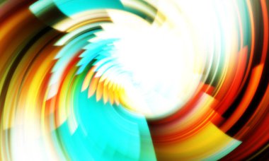 Dönen Işık gösterisi arka planı. Canlı renklerle donatılmış ruhani enerji girdabı. Renkli canlı hareket çizimi. Tanıtım geçmişi. Kutlama grafiği.