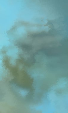 Modern fırça darbeleri. Poster, duvar sanatı, afiş, kart, kitap kapağı veya ambalaj için rahatlatıcı kompozisyonun yumuşak renkli çizimi. Pastel renklerle suluboya. 