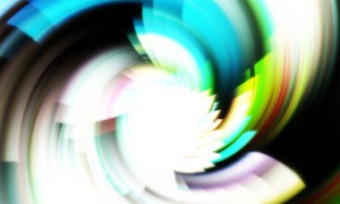 Dönen Işık gösterisi arka planı. Canlı renklerle donatılmış ruhani enerji girdabı. Renkli canlı hareket çizimi. Tanıtım geçmişi. Kutlama grafiği.