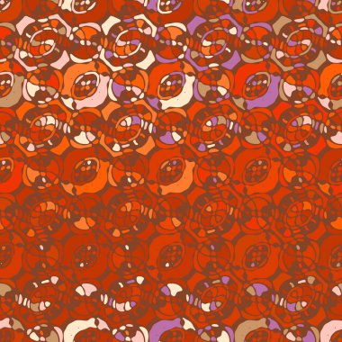 Yaratıcı karalama sanatı farklı şekil ve dokulara sahip kusursuz desen. Kolaj. Sanatsal arka plan. Soyut duvar kağıdı. Dekoratif hippi fayansları.