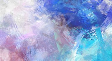 Soyut arkaplanda pürüzlü fırça darbeleri. Fırça boyası. Renkli boya darbeleri. Eşsiz duvar sanatı. Tuvaldeki modern sanat. Renkli çağdaş sanat eserleri.