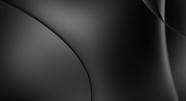 Web sitesi, poster, marka kimliği, broşür, sunum şablonu için lüks koyu bir arka plan. Dalgalı şekilli kaliteli tasarım. Dalgalanmalı soyut arkaplan. Pankart veya kapak tasarımı için dekorasyon.