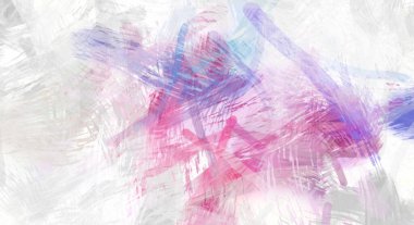 Soyut arkaplanda pürüzlü fırça darbeleri. Fırça boyası. Renkli boya darbeleri. Eşsiz duvar sanatı. Tuvaldeki modern sanat. Renkli çağdaş sanat eserleri.