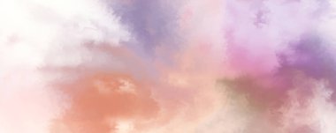 Modern fırça darbeleri. Poster, duvar sanatı, afiş, kart, kitap kapağı veya ambalaj için rahatlatıcı kompozisyonun yumuşak renkli çizimi. Pastel renklerle suluboya. 