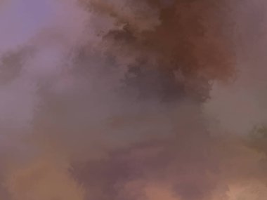 Modern fırça darbeleri. Poster, duvar sanatı, afiş, kart, kitap kapağı veya ambalaj için rahatlatıcı kompozisyonun yumuşak renkli çizimi. Pastel renklerle suluboya. 