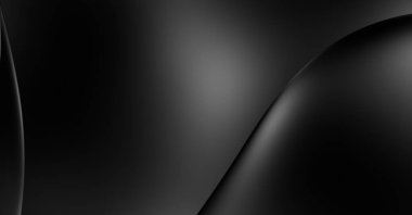 Web sitesi, poster, marka kimliği, broşür, sunum şablonu için lüks koyu bir arka plan. Dalgalı şekilli kaliteli tasarım. Dalgalanmalı soyut arkaplan. Pankart veya kapak tasarımı için dekorasyon.