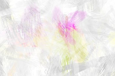 Soyut arkaplanda pürüzlü fırça darbeleri. Fırça boyası. Renkli boya darbeleri. Eşsiz duvar sanatı. Tuvaldeki modern sanat. Renkli çağdaş sanat eserleri.