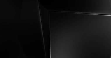 Lüks minimalist tasarım. Fütürist şablon. Karanlık elementleri olan birinci sınıf soyut duvar kâğıdı. Zarif bir zemin. Siyah üç boyutlu geometrik arkaplan. Poster, broşür, sunum için tasarım.