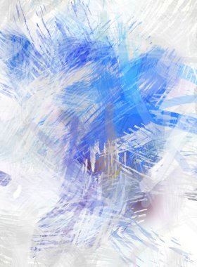 Soyut arkaplanda pürüzlü fırça darbeleri. Fırça boyası. Renkli boya darbeleri. Eşsiz duvar sanatı. Tuvaldeki modern sanat. Renkli çağdaş sanat eserleri.