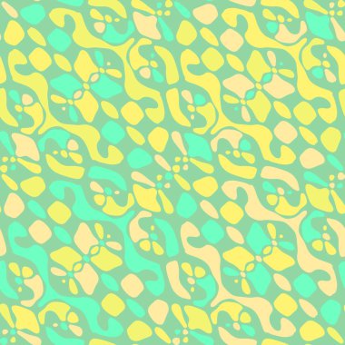 Yaratıcı karalama sanatı farklı şekil ve dokulara sahip kusursuz desen. Kolaj. Sanatsal arka plan. Soyut duvar kağıdı. Dekoratif hippi fayansları.