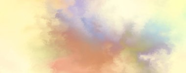 Modern fırça darbeleri. Poster, duvar sanatı, afiş, kart, kitap kapağı veya ambalaj için rahatlatıcı kompozisyonun yumuşak renkli çizimi. Pastel renklerle suluboya. 