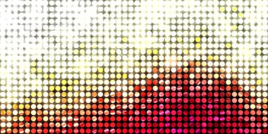 Parlayan ışıklar siyah arka planda parti izleri. Sahne veya stadyum ışıklarının dijital illüstrasyonu. Parlak desenli duvar kağıdı. Sahne ışıkları ile renkli ışıkların ihtişamlı arkaplanı.