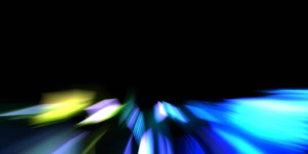 Güzel Canlı Renklerle Enerji Patlaması Siyah Arkaplanda Izole Edilmiş Dinamik — Stok fotoğraf