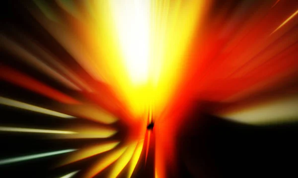 Lätta Partikelspår Svart Bakgrund Ljusexplosionsstjärna Med Glödande Partiklar Och Linjer — Stockfoto