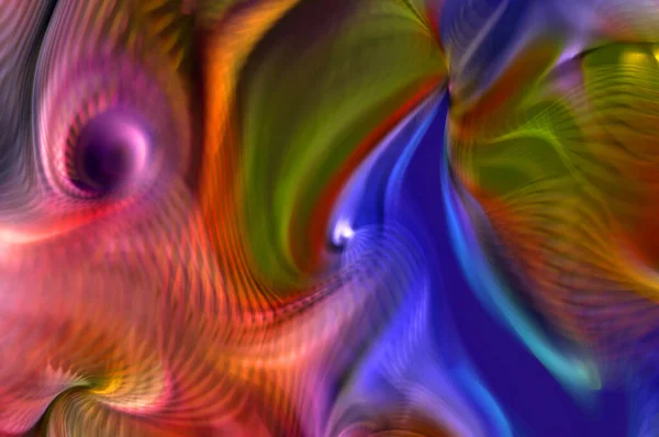 带有运动轨迹的涡旋的抽象示例 旋转流以五彩缤纷的涡状流动的振动 背景与曲线和线条扭曲和旋转 打火机壁纸设计 背景的裂痕 — 图库照片