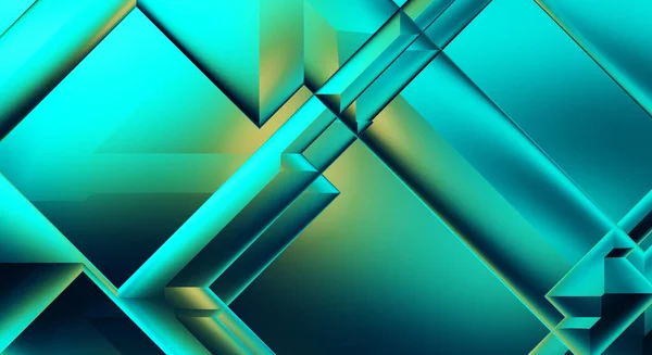 3Dイラストトレンドシンプルな幾何学的な色グラデーション抽象的な背景 幾何学的な動的形状 グラデーションの背景に影と光を持つテクノロジーデジタルテンプレート — ストック写真