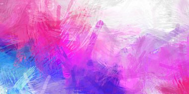 Soyut arkaplanda pürüzlü fırça darbeleri. Fırça boyası. Renkli boya darbeleri. Eşsiz duvar sanatı. Tuvaldeki modern sanat. Renkli çağdaş sanat eserleri.