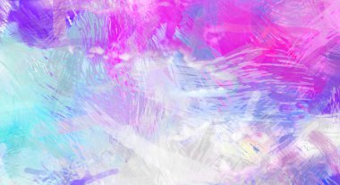 Soyut arkaplanda pürüzlü fırça darbeleri. Fırça boyası. Renkli boya darbeleri. Eşsiz duvar sanatı. Tuvaldeki modern sanat. Renkli çağdaş sanat eserleri.