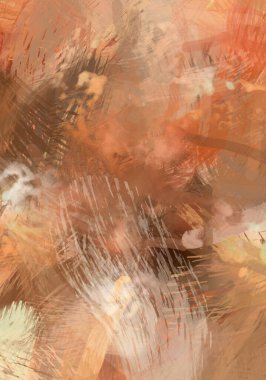 Soyut arkaplanda pürüzlü fırça darbeleri. Fırça boyası. Renkli boya darbeleri. Eşsiz duvar sanatı. Tuvaldeki modern sanat. Renkli çağdaş sanat eserleri.