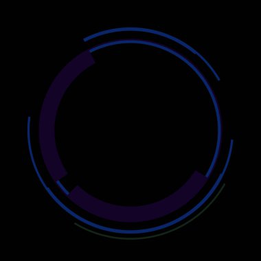 Fütürist dairesel gövde arayüzü elementi. Soyut çember geometrik arkaplan. Dijital teknolojinin grafiksel çizimi.