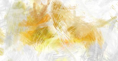 Soyut arkaplanda pürüzlü fırça darbeleri. Fırça boyası. Renkli boya darbeleri. Eşsiz duvar sanatı. Tuvaldeki modern sanat. Renkli çağdaş sanat eserleri.