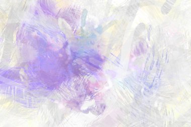 Soyut arkaplanda pürüzlü fırça darbeleri. Fırça boyası. Renkli boya darbeleri. Eşsiz duvar sanatı. Tuvaldeki modern sanat. Renkli çağdaş sanat eserleri.