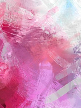 Soyut arkaplanda pürüzlü fırça darbeleri. Fırça boyası. Renkli boya darbeleri. Eşsiz duvar sanatı. Tuvaldeki modern sanat. Renkli çağdaş sanat eserleri.