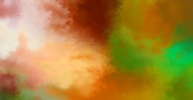 Modern fırça darbeleri. Poster, duvar sanatı, afiş, kart, kitap kapağı veya ambalaj için rahatlatıcı kompozisyonun yumuşak renkli çizimi. Pastel renklerle suluboya. 