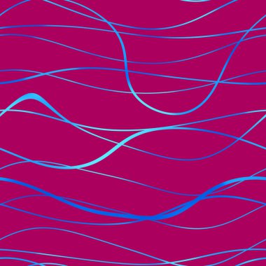 Dalgalı yansıtıcı çizgilerin kusursuz deseni. Lüks minimalist malzeme. Süs dalgasıyla dekoratif motif. Web, kartvizit, davetiye, poster, tekstil baskısı için zarif duvar kağıdı.