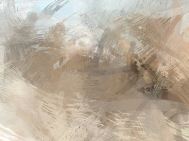 Soyut arkaplanda pürüzlü fırça darbeleri. Fırça boyası. Renkli boya darbeleri. Eşsiz duvar sanatı. Tuvaldeki modern sanat. Renkli çağdaş sanat eserleri.