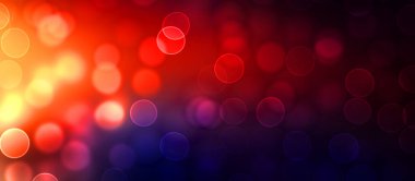 Kavramsal ışıklar duvar kağıdı. Güzel soyut çok renkli bokeh çemberleri parçacıklarla çevrili. Metninizi veya başlığınızı göstermek için boşluk ile odaklanmış olmayan canlı illüstrasyon. 