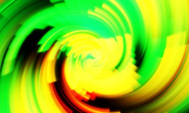 Dönen Işık gösterisi arka planı. Canlı renklerle donatılmış ruhani enerji girdabı. Renkli canlı hareket çizimi. Tanıtım geçmişi. Kutlama grafiği.