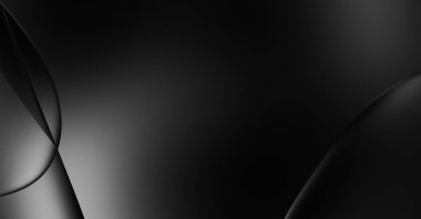 Web sitesi, poster, marka kimliği, broşür, sunum şablonu için lüks koyu bir arka plan. Dalgalı şekilli kaliteli tasarım. Dalgalanmalı soyut arkaplan. Pankart veya kapak tasarımı için dekorasyon.