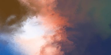 Modern fırça darbeleri. Poster, duvar sanatı, afiş, kart, kitap kapağı veya ambalaj için rahatlatıcı kompozisyonun yumuşak renkli çizimi. Pastel renklerle suluboya. 