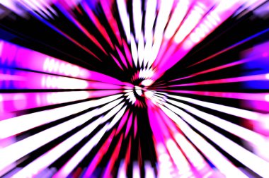 Siyah arkaplanda dönen ışık gösterisi. Lüks çizgiler. Parlak kıvrımlı duvar kağıdı. Uzay tüneli. Dönen ışık çemberi ya da maytap izi. Parlak konsept çizimi.