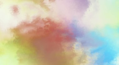 Modern fırça darbeleri. Poster, duvar sanatı, afiş, kart, kitap kapağı veya ambalaj için rahatlatıcı kompozisyonun yumuşak renkli çizimi. Pastel renklerle suluboya. 