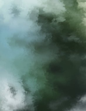 Modern fırça darbeleri. Poster, duvar sanatı, afiş, kart, kitap kapağı veya ambalaj için rahatlatıcı kompozisyonun yumuşak renkli çizimi. Pastel renklerle suluboya. 