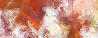 Soyut arkaplanda pürüzlü fırça darbeleri. Fırça boyası. Renkli boya darbeleri. Eşsiz duvar sanatı. Tuvaldeki modern sanat. Renkli çağdaş sanat eserleri.