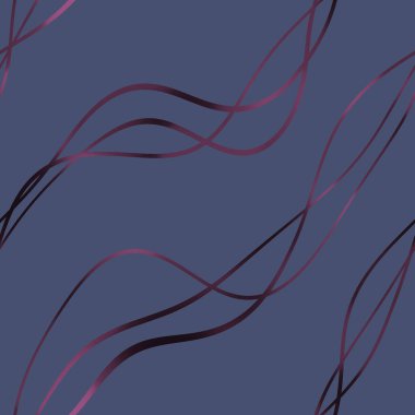 Dalgalı yansıtıcı çizgilerin kusursuz deseni. Lüks minimalist malzeme. Süs dalgasıyla dekoratif motif. Web, kartvizit, davetiye, poster, tekstil baskısı için zarif duvar kağıdı.