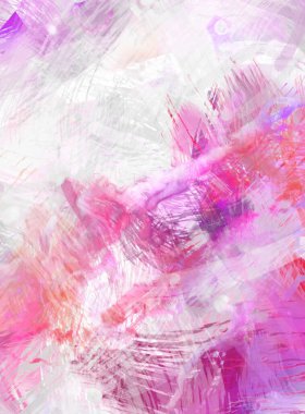 Soyut arkaplanda pürüzlü fırça darbeleri. Fırça boyası. Renkli boya darbeleri. Eşsiz duvar sanatı. Tuvaldeki modern sanat. Renkli çağdaş sanat eserleri.