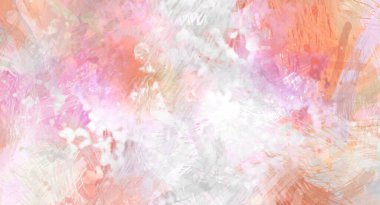 Soyut arkaplanda pürüzlü fırça darbeleri. Fırça boyası. Renkli boya darbeleri. Eşsiz duvar sanatı. Tuvaldeki modern sanat. Renkli çağdaş sanat eserleri.