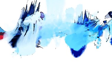 Mürekkep ve fosforlu kalemler yaratıcı çizimler. Beyaz arka planda boyama. El çizimi soyut renk dokuları. Poster, kart, davetiye, pankart, broşür, broşür için tasarım. Boyalı fırça darbeleri