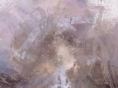 Soyut arkaplanda pürüzlü fırça darbeleri. Fırça boyası. Renkli boya darbeleri. Eşsiz duvar sanatı. Tuvaldeki modern sanat. Renkli çağdaş sanat eserleri.