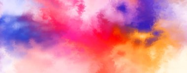 Modern fırça darbeleri. Poster, duvar sanatı, afiş, kart, kitap kapağı veya ambalaj için rahatlatıcı kompozisyonun yumuşak renkli çizimi. Pastel renklerle suluboya. 