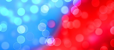 Kavramsal ışıklar duvar kağıdı. Güzel soyut çok renkli bokeh çemberleri parçacıklarla çevrili. Metninizi veya başlığınızı göstermek için boşluk ile odaklanmış olmayan canlı illüstrasyon. 