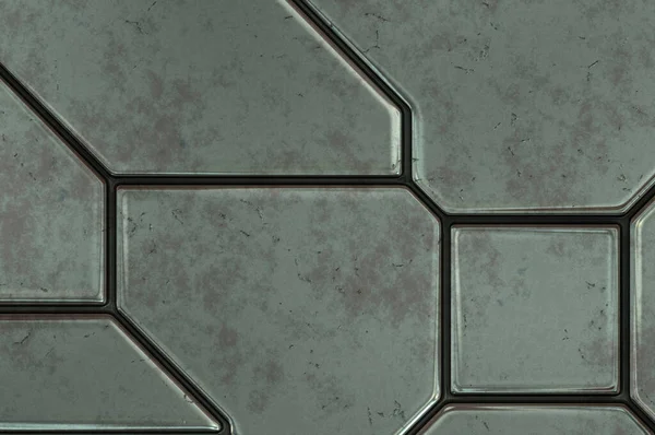 Futuristische Konzeptgestaltung Hintergrund Raumschiff Textur Tapete Oberfläche Aus Gebürsteter Technologie — Stockfoto